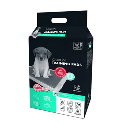 M-Pets Carbon Puppy Training Pads (Pack Of 30) White (One Size) from B&Q