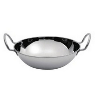 Basiks Stainless Steel Balti Dish Silver (19Cm) from B&Q