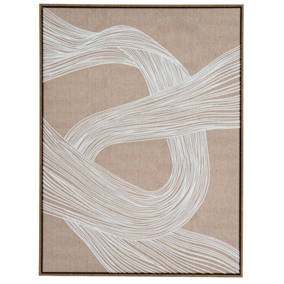 Hill Interiors Unisex Dark Brown Clayre Line Art Framed Canvas Print In 60Cm - Image 7