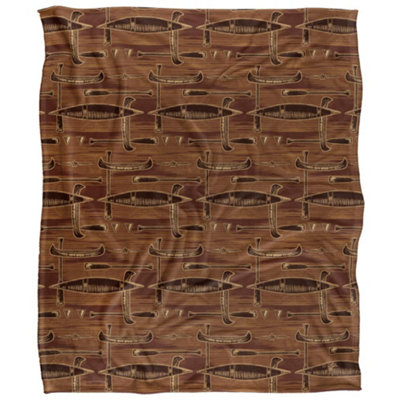 Jq Licensing Silky Supersoft Blanket Brown (One Size) from B&Q