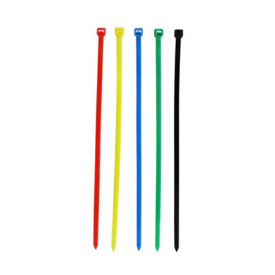 Securlec Cable Ties (Pack Of 100) Red/yellow/white/blue/green (200mm X 12Cm) from B&Q