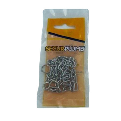 Securplumb Bath Plug Chain Silver (45Cm) from B&Q