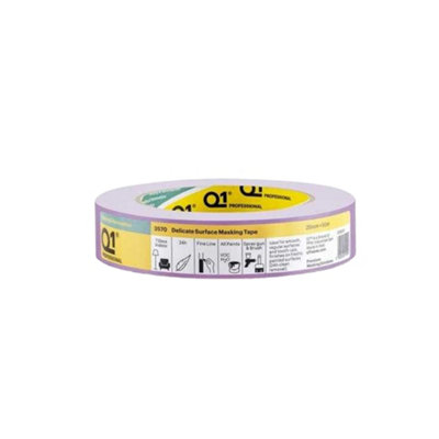 Q1 Masking Tape Beige (50M X 25mm) from B&Q