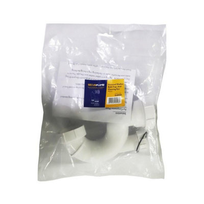 Securplumb Shallow Bath Trap White (One Size) from B&Q