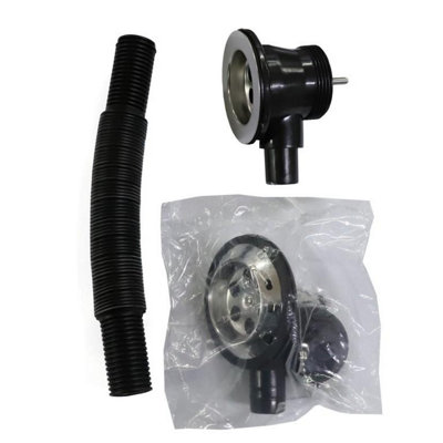 Securplumb Waste Overflow Bath Kit Black (One Size) from B&Q