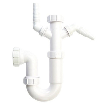 B&Q White Securplumb Replacement Waste Spigot (75Mm X 40Mm) B&Q