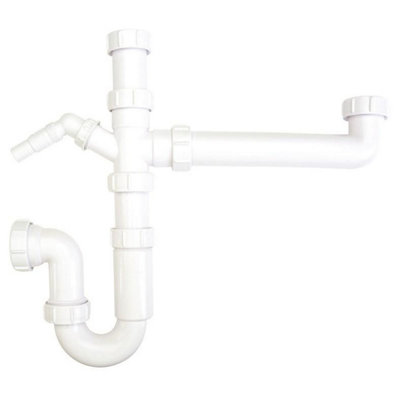 B&Q White Securplumb Bowl & Half Kit (40Mm) B&Q