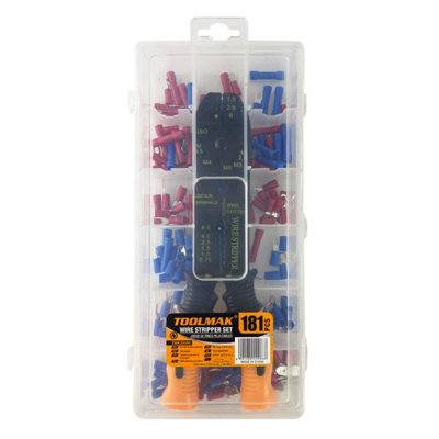  - Toolmak Wire Stripper Set Multicoloured (One Size)