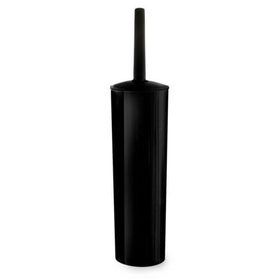Blue Canyon Plastic Toilet Brush And Holder Black (One Size) from B&Q