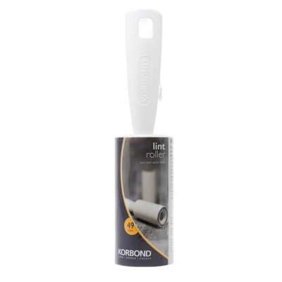 Korbond Lint Roller White (One Size) from B&Q