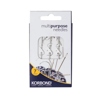 Korbond Multi-Purpose Sewing Needles (Pack Of 7) Silver (One Size) from B&Q