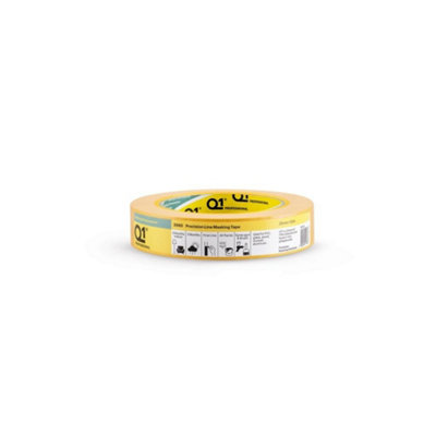 Q1 Precision Line Masking Tape Beige (50M X 38mm) from B&Q