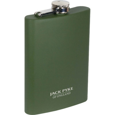 Jack Pyke Stainless Steel Hip Flask - Green - Image 3