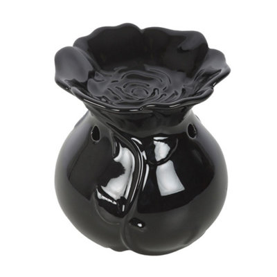  - Something Different Rose Oil Burner Black (One Size)