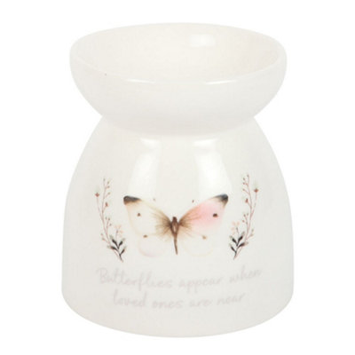  - Something Different Butterflies Appear Oil Burner White (One Size)