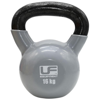 Urban Fitness Equipment Cast Iron Kettle Bell Silver (16Kg) from B&Q