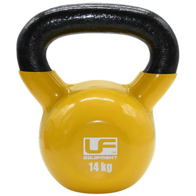 Urban Fitness Equipment Cast Iron Kettle Bell Yellow (14Kg) from B&Q