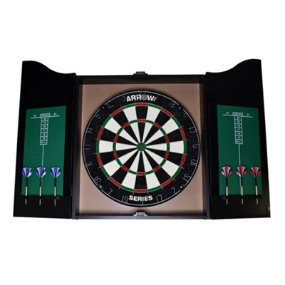 - Arrow180 Bristle Dartboard Cabinet Set Multicoloured (One Size)
