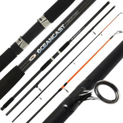 Ngt Oceancast Beachcaster Composite Fishing Rod Black (One Size) from B&Q
