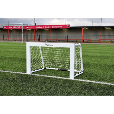 Precision Target Foldable Aluminium Mini Goal Post White (3Ft X 2.5Ft) from B&Q
