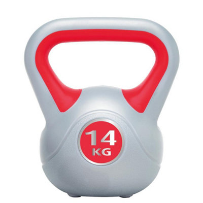 Urban Fitness Equipment Vinyl Kettle Bell Red (14Kg) from B&Q
