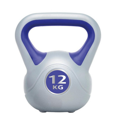 Urban Fitness Equipment Vinyl Kettle Bell Navy (12Kg) from B&Q