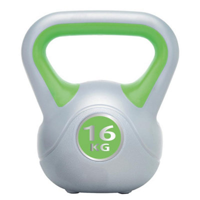 Urban Fitness Equipment Vinyl Kettle Bell Green (16Kg) from B&Q