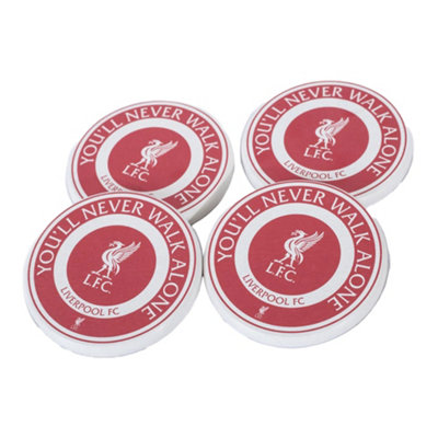 Liverpool Fc Ceramic Coaster Set (Pack Of 4) - Red/White - Image 4