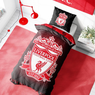 Liverpool Fc Reversible Duvet Set Red (Single) from B&Q
