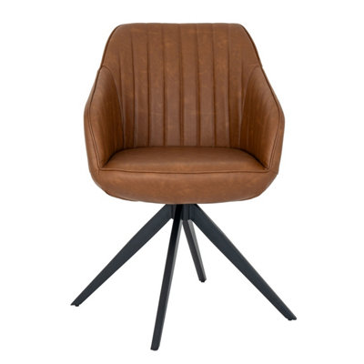 Rackhams Brown Uppsala Chair - Tan - 81Cm X 59Cm X 54Cm - Tan - 100% Mixed - Image 3