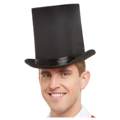  - Smiffys Unisex Adult Deluxe Costume Hat Black (One Size)