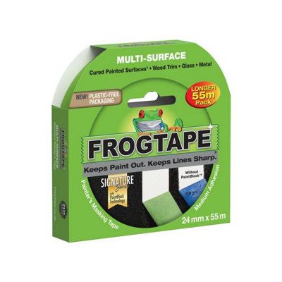 Frog Tape Multi Surface Masking Tape Green (55M X 3.6Cm) from B&Q