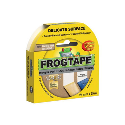 Frog Tape Delicate Masking Tape Yellow (5M X 3.6Cm) from B&Q