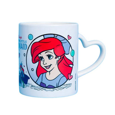 The Little Mermaid Unisex White Heart Mug In - Image 3