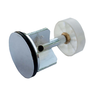 Oracstar Chrome Pop Up Basin Plug Silver/white (One Size) from B&Q