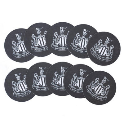  - Newcastle United Fc Mat (Pack Of 10) Black/white (One Size)