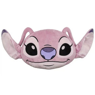Lilo & Stitch Shaped Angel Filled Cushion Pink (30Cm X 24Cm) from B&Q