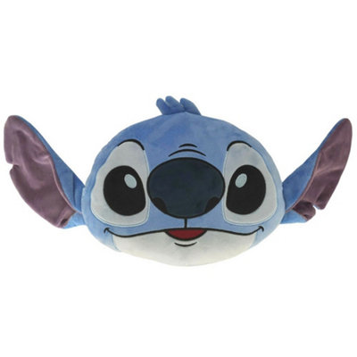 Lilo & Stitch Shaped Stitch Filled Cushion Blue/purple/white (30Cm X 24Cm) from B&Q
