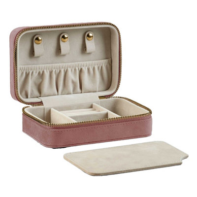 B&Q Bagbase Velvet Travel Jewellery Box Rose Quartz (One ) 15Cm