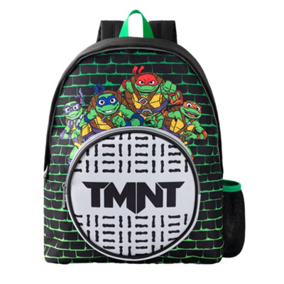 B&Q Teenage Mutant Ninja Turtles Childrens/kids Front Pocket Backpack Black (One Size)