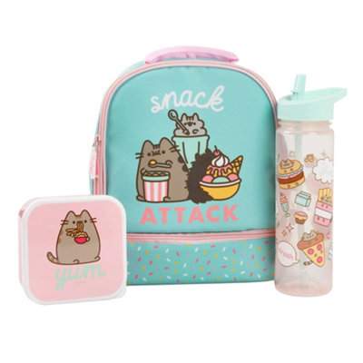 Pusheen Snack Attack Lunch Bag Set (Pack Of 3) Multicoloured (One Size) from B&Q
