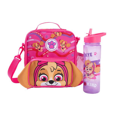 Paw Patrol Girls Cool And Kind Skye Lunch Bag Set Pink (One Size) from B&Q