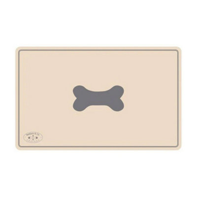 Banbury & Co Dog Feeding Mat Cream (One Size) from B&Q
