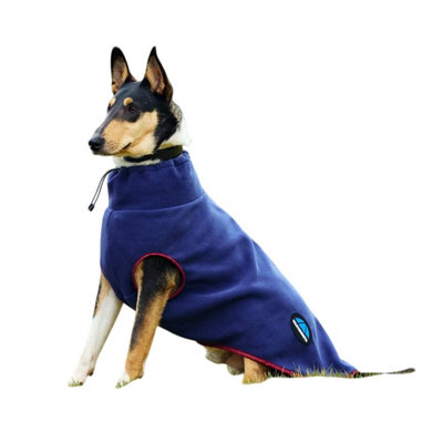 Weatherbeeta Comfitec Fleece Zipped Dog Coat Navy/burgundy (40Cm) from B&Q