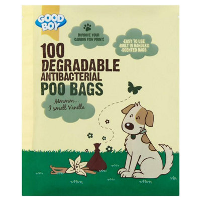 Good Boy Degradable Anti-Bacterial Poo Bag (Pack Of 100) Multicoloured (One Size) from B&Q