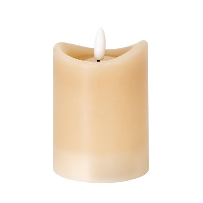 B&Q -  Luxe Collection Led Candle (Batteries Included) Taupe (One Size)