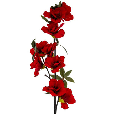 Hill Interiors Large Bloom Artificial Flower Spray Red (One Size) from B&Q
