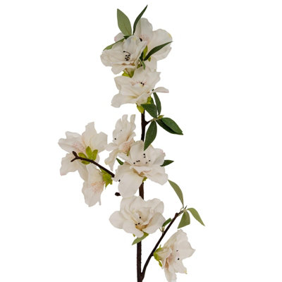 B&Q -  Large Bloom Artificial Flower Spray White (One Size)