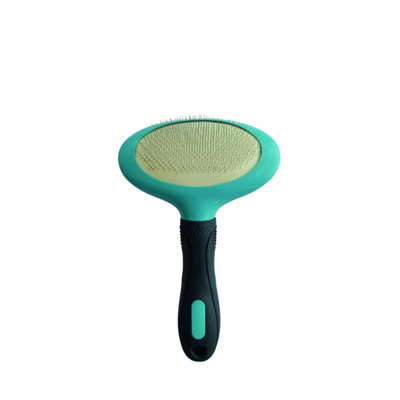  - M-Pets Hairdo Oval Large Dog Slicker Brush Black/blue (L)