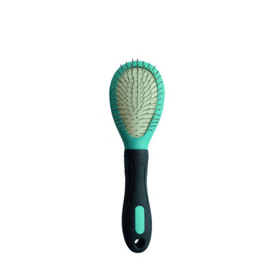  - M-Pets Hairdo Dog Pin Brush Black/blue (One Size)